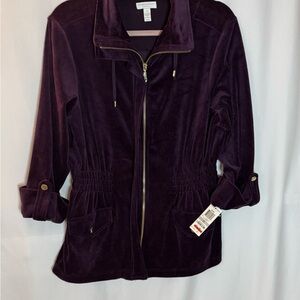 Charter Club Dark Purple Utility Jacket
